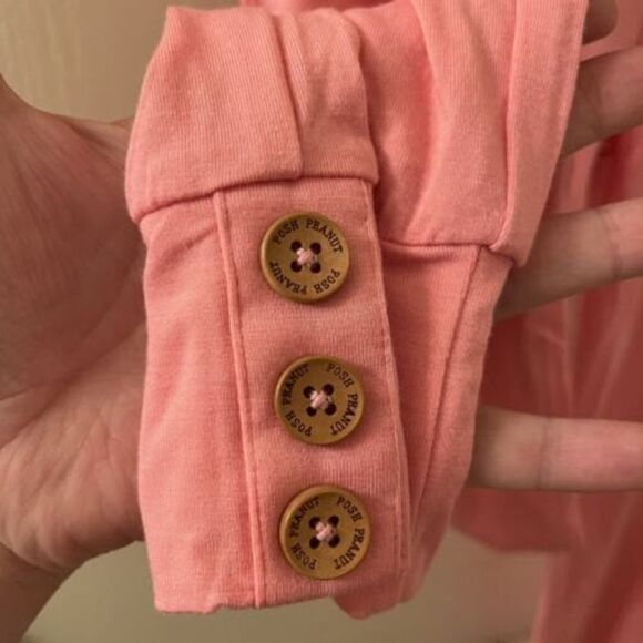 Posh Peanut Pink Vivienne Ruffled Cap Sleeve Peplum Legging Set Girls Size 9 NWT - Picture 8 of 11